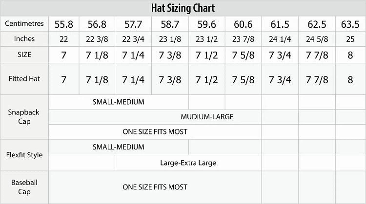 8 sizechart