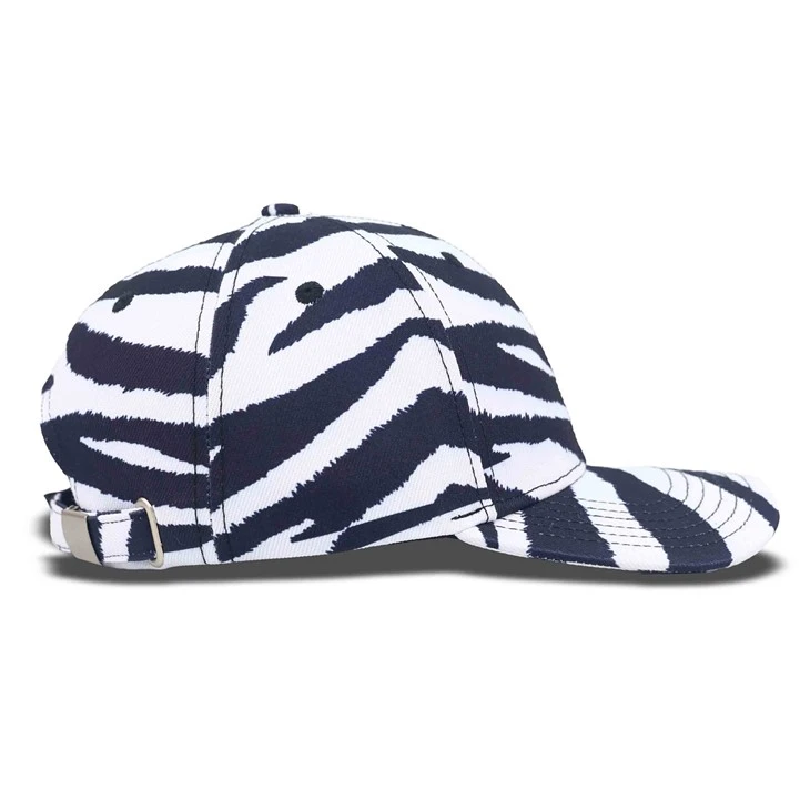 Black And White Tiger Stripe Dad Hat