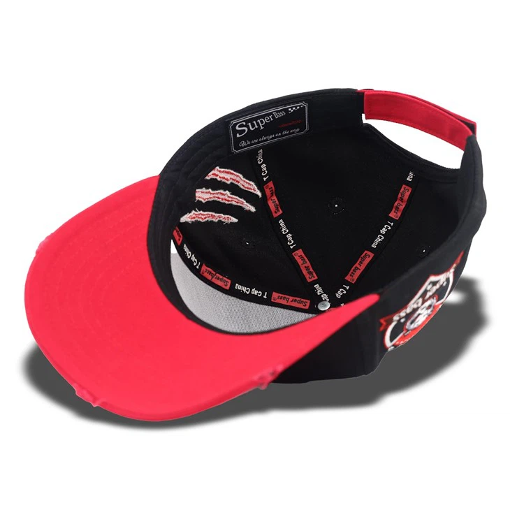 Black Angry Panda Baseball Cap