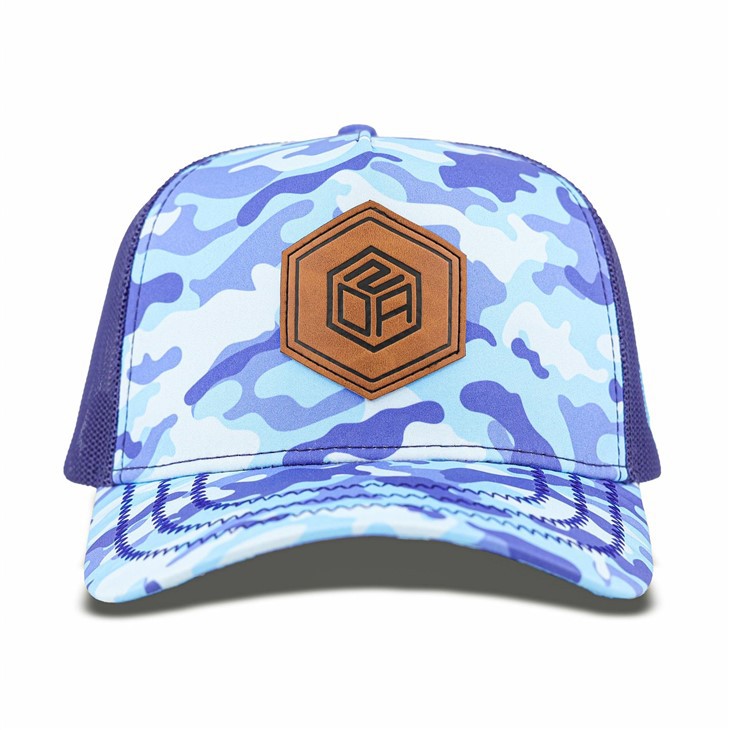Brown Silicon Premium Camouflage Trucker Cap