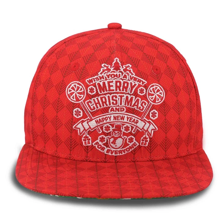 Christmas Checkered Fitted Cap