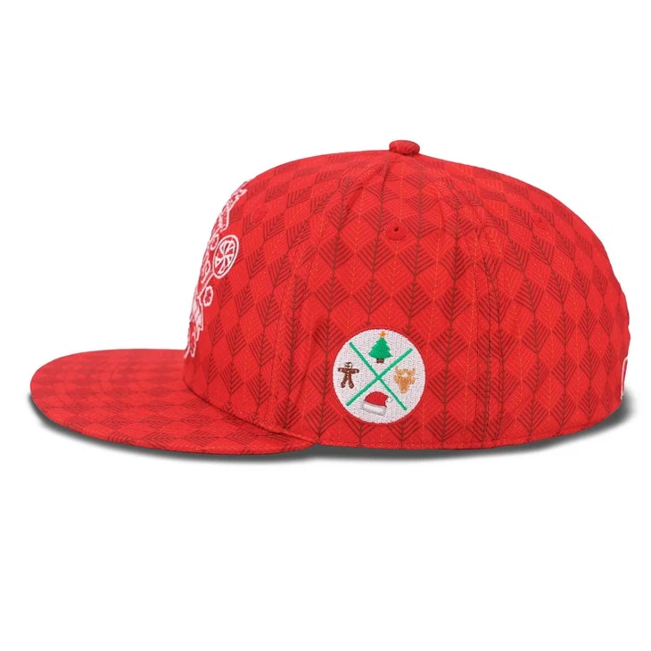 Christmas Checkered Fitted Cap