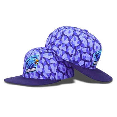 Exquisite Purple Version Eagle Stickerei Snapback Cap