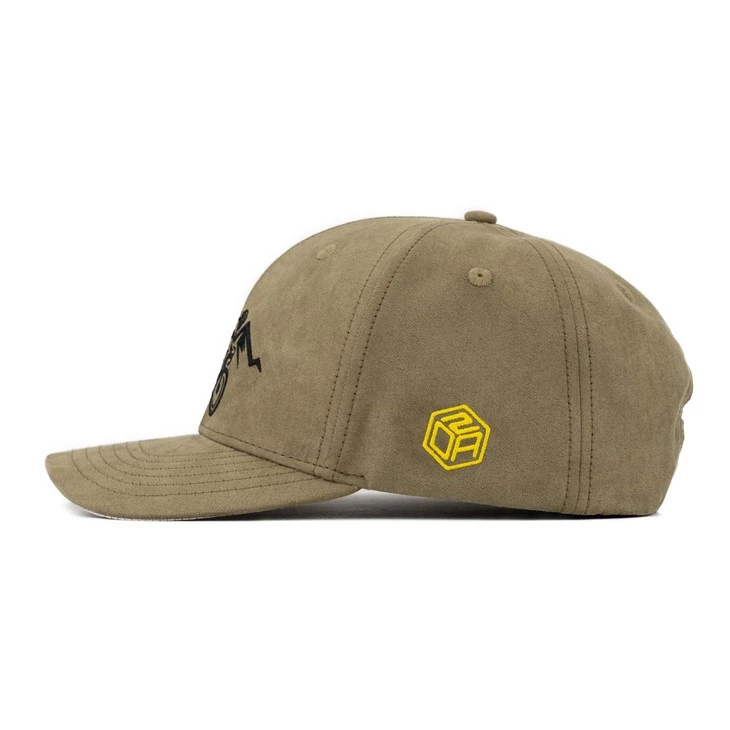 TCAP Customize Premier Suede Green Embroidered Logo Snapback Baseball Cap