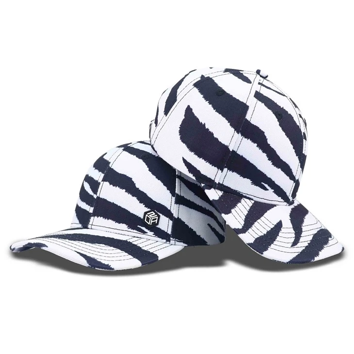 Schwarz -Weiß -Tiger -Streifen -Papa Hut