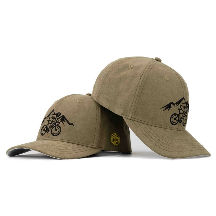 TCAP Customize Premier Wildleder-Baseballkappe mit gesticktem Logo, Grün